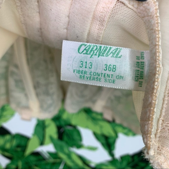 Vintage Carnival Bustier Corset 36B Underwire Long Line Backless Bra USA Made - Picture 5 of 8